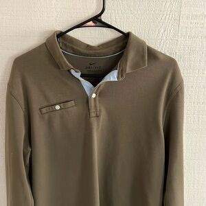 Nike long sleeve collar shirt
